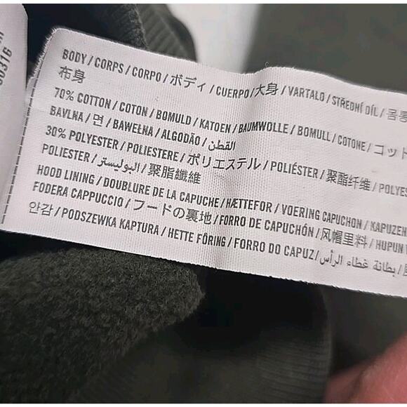 Hollister California Mens Icon Hoodie Sweatshirt Sz Small Military Green Logo - Picture 6 of 7